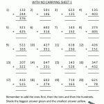 Free Printable Addition Worksheets 3 Digits   Homeschooling Paradise Free Printable Math Worksheets Third Grade