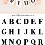 Free Printable Alphabet And Number Banner! Adorable!   Free Printable Wedding Banner Letters