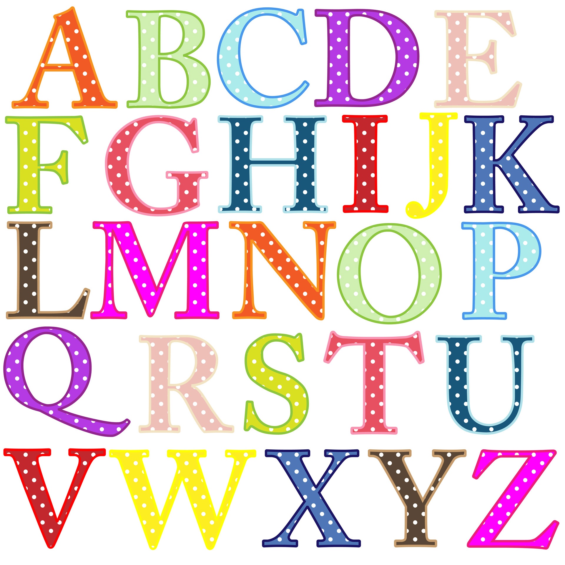 Printable English Alphabet - Free Download - Free Printables ...