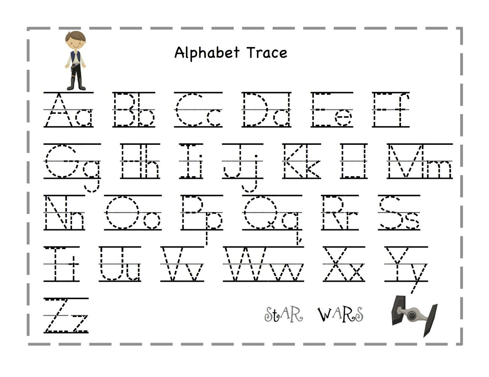 Free Printable Alphabet Letter Tracing Worksheets | Angeline - Free Printable Alphabet Tracing Worksheets