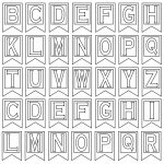 Free Printable Alphabet Letters | Banner Flag Letter Pdf Templates   Free Printable Whole Alphabet Banner