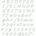Free Printable Alphabet Stencils | Lettering Stencils Free Printable   Free Printable Disney Alphabet Letters