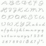 Free Printable Alphabet Stencils | View Image Design   View Stencil   Free Printable Calligraphy Letter Stencils