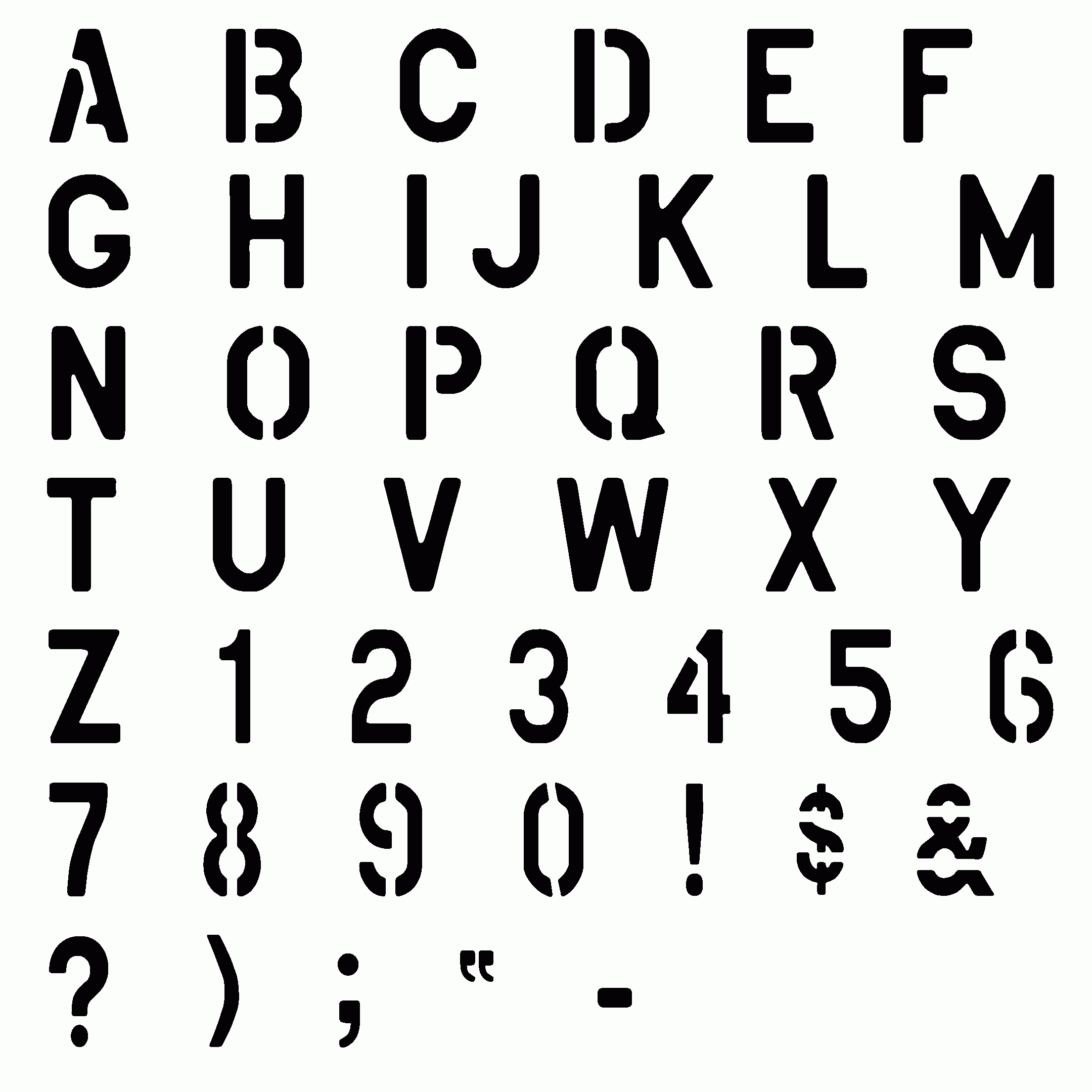 outline fonts