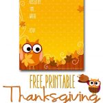 Free Printable Autumn Owl Thanksgiving Invitation Template | Party   Free Printable Thanksgiving Dinner Invitation Templates