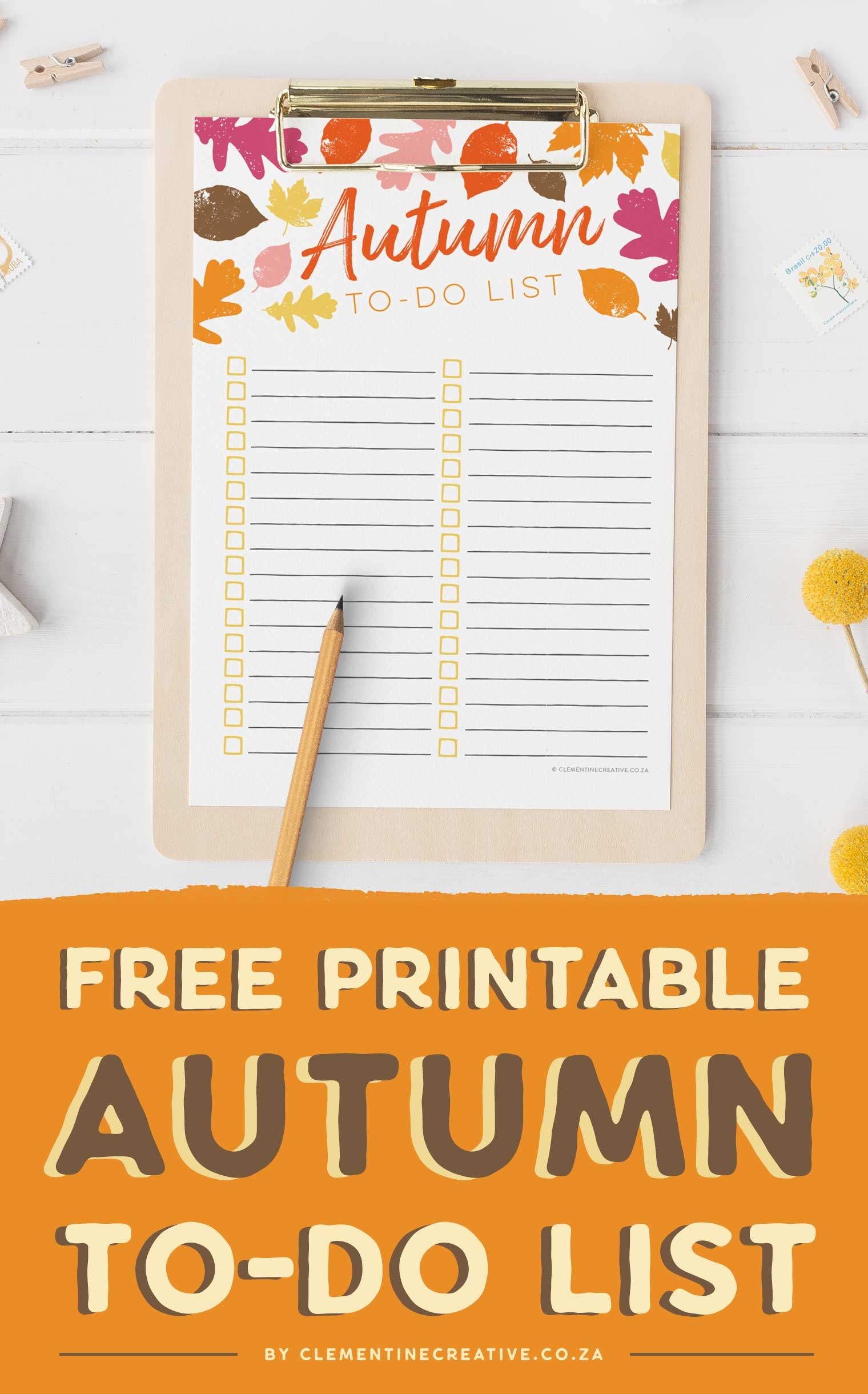 Free Printable Autumn To-Do List - Get Excited For Fall! - Free Printable Autumn Paper