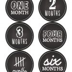 Free Printable Baby First Months Sticker Labels Or Count The Months   Free Printable Baby Month Stickers