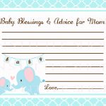 Free Printable Baby Shower Advice Cards   Printable Cards   Free Printable Baby Cards