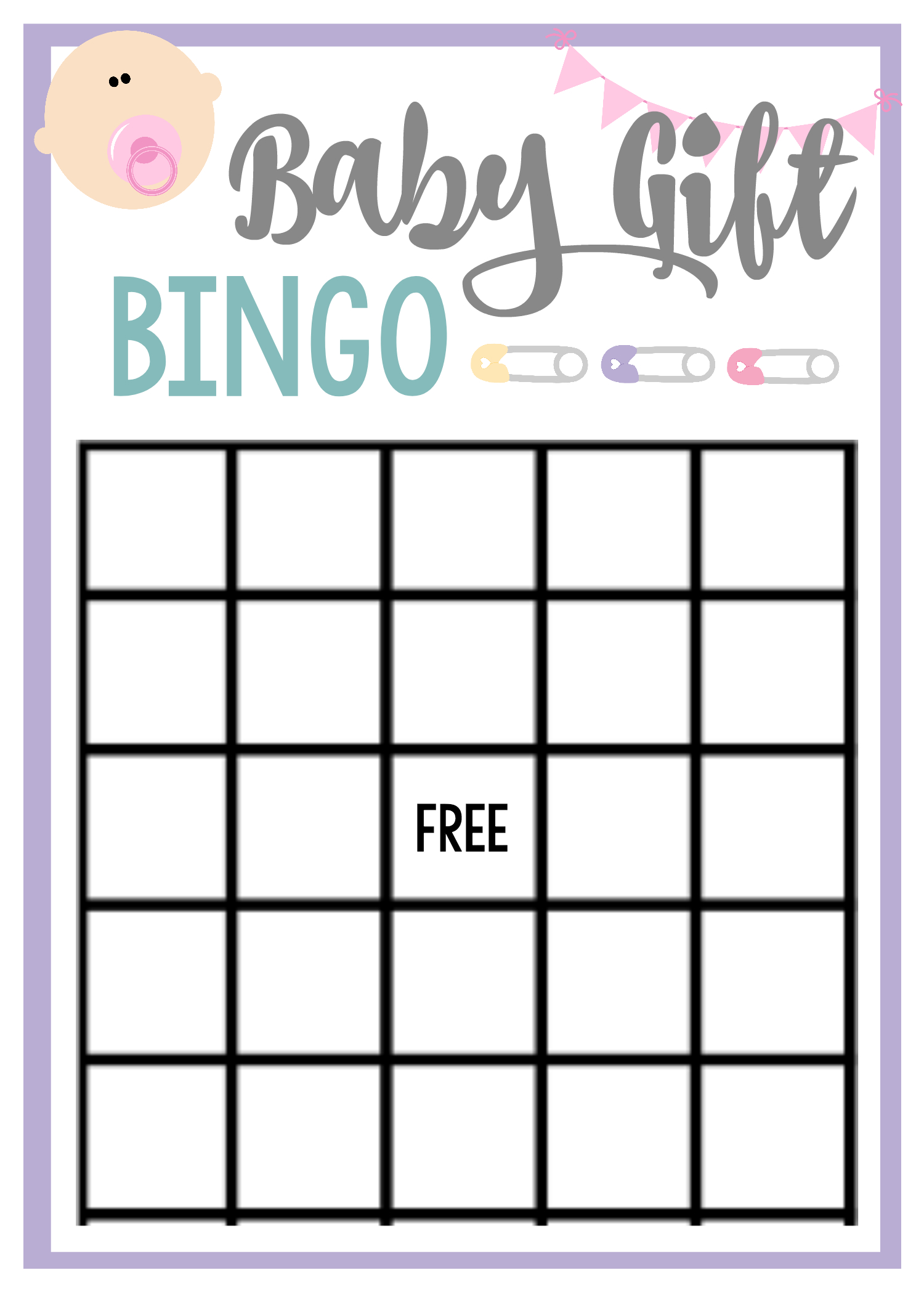 free blank baby bingo game printable