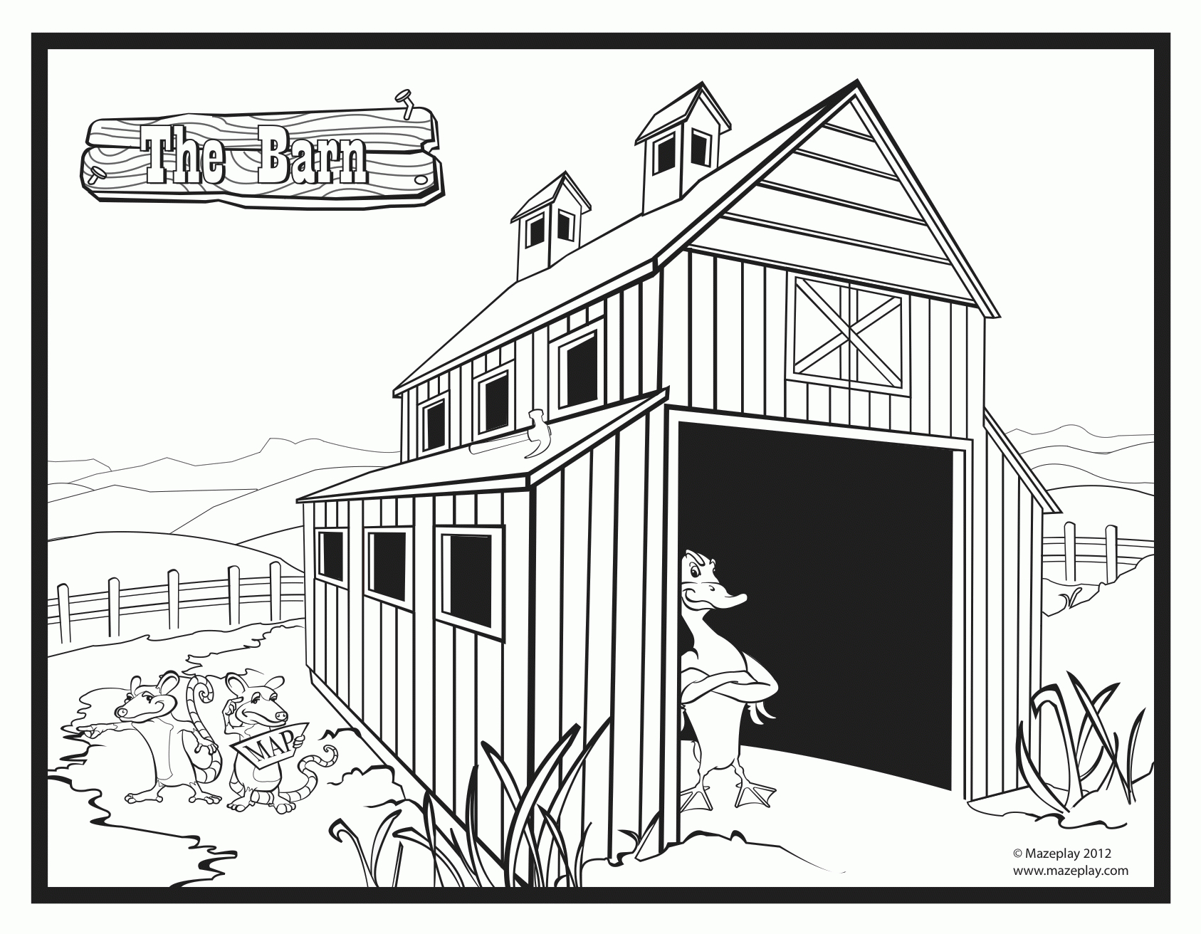 Free Printable Barn Coloring Pages - High Quality Coloring Pages - Free Printable Barn Coloring Pages