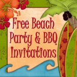 Free Printable Beach Party, Luau And Bbq Invitations Templates   Hawaiian Party Invitations Free Printable