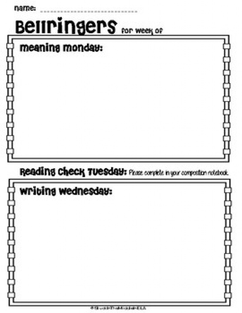 Free Printable Bell Ringers Printable Free Templates Download