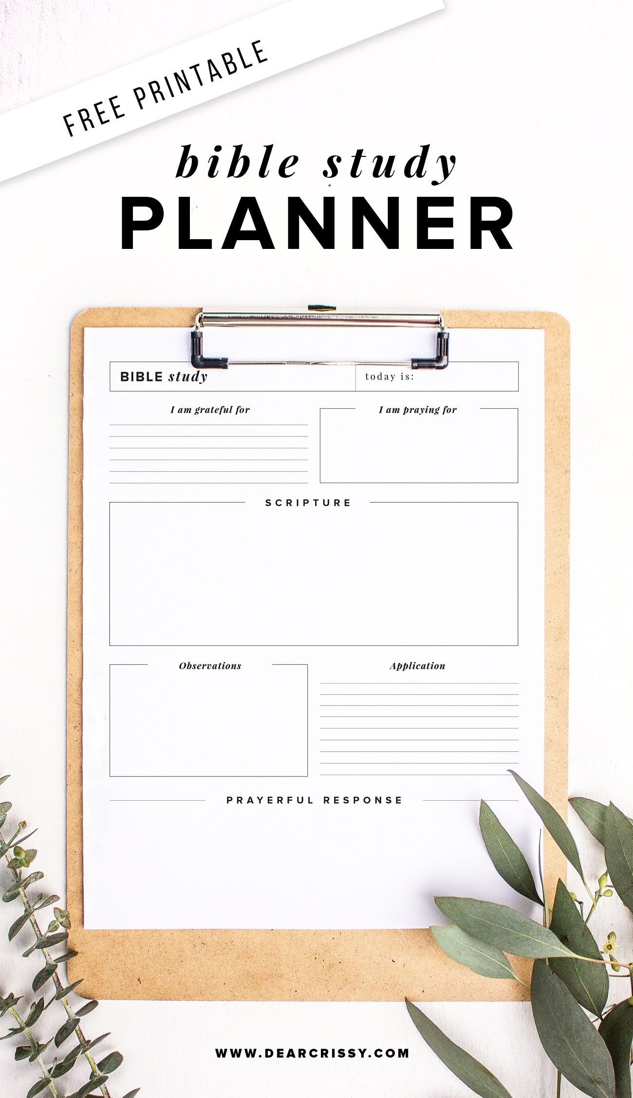 Free Printable Bible Study Planner - Soap Method Bible Study - Free Printable Bible Study Guides