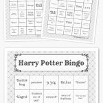 Free Printable Bingo Cards In 2019 | Harry Potter Parties | Harry   Free Printable Recovery Games