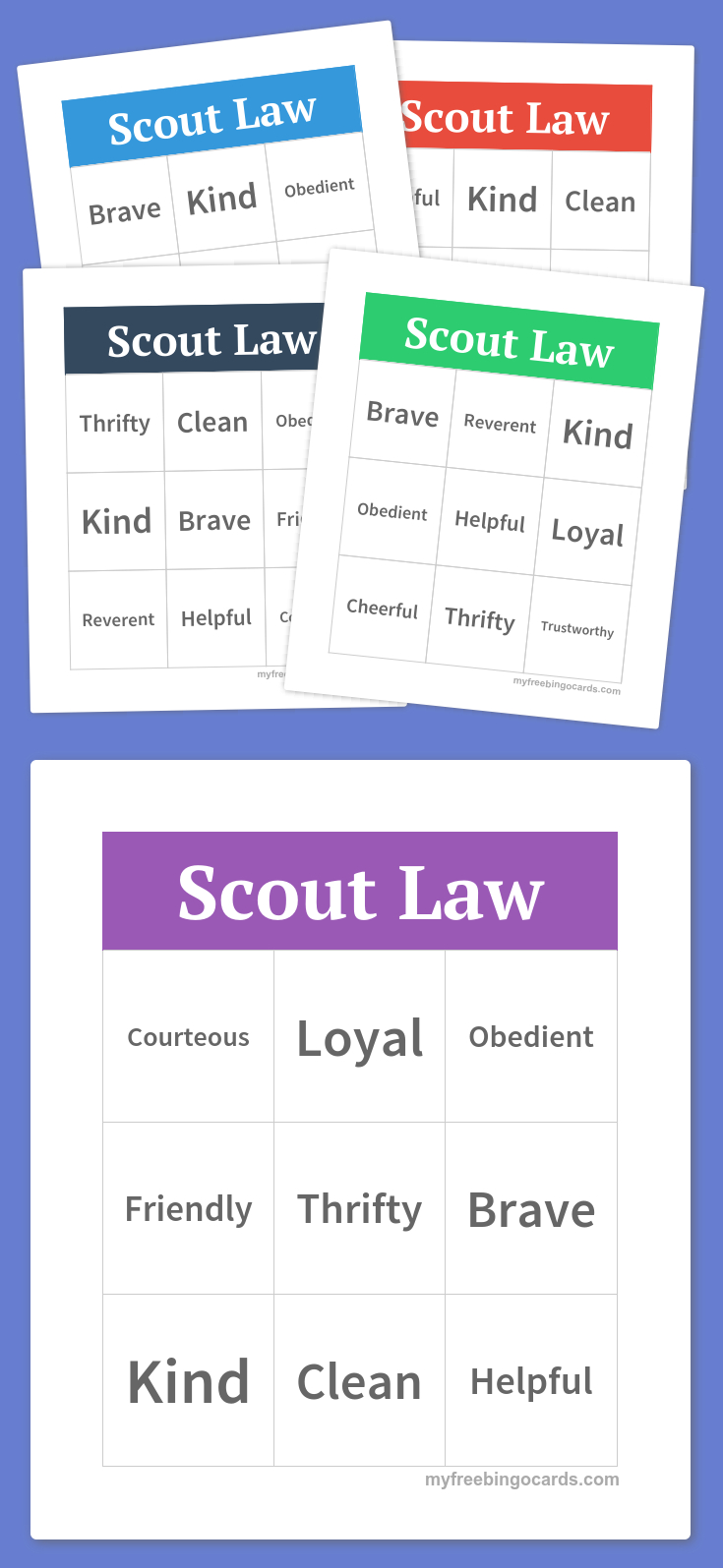 Free Printable Bingo Cards | Tiger Cub Scout | Cub Scouts Bear, Cub - Eagle Scout Cards Free Printable