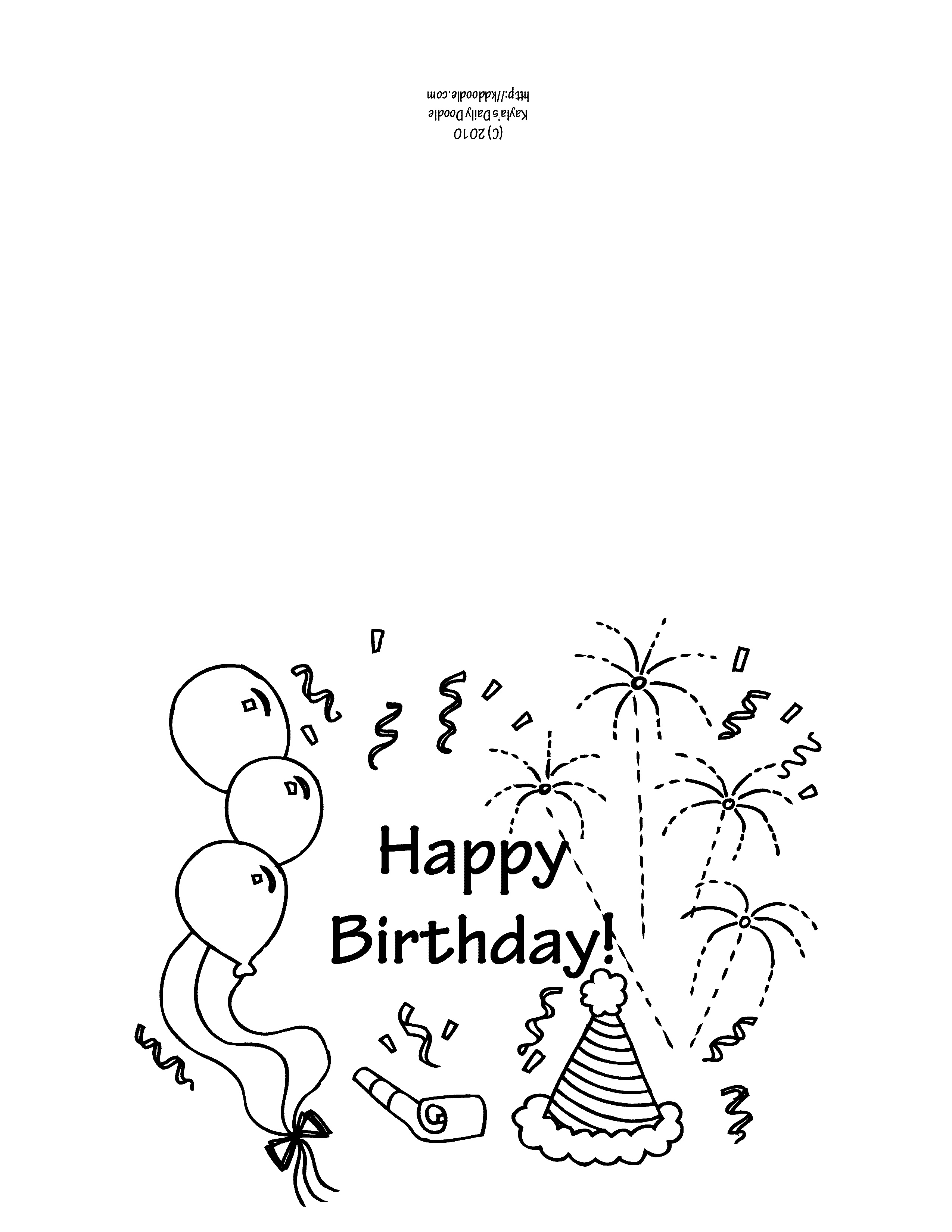 Free Printable Birthday Cards To Color (65+ Images In Collection) Page 2 - Free Printable Birthday Cards To Color