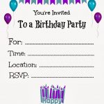 Free Printable Birthday Invitations For Kids #freeprintables   Free Printable Birthday Invitation Cards Templates