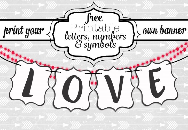 Printable Banner Letters Template Free