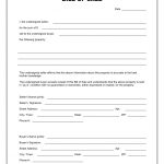 Free Printable Blank Bill Of Sale Form Template   As Is Bill Of Sale   Free Printable Legal Documents Forms