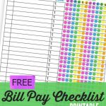 Free Printable Budget Worksheet   Monthly Bill Payment Checklist   Free Printable Monthly Bill Payment Worksheet