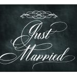 Free Printable Chalkboard Sign: Just Married | Domlovesmary Font   Just Married Free Printable