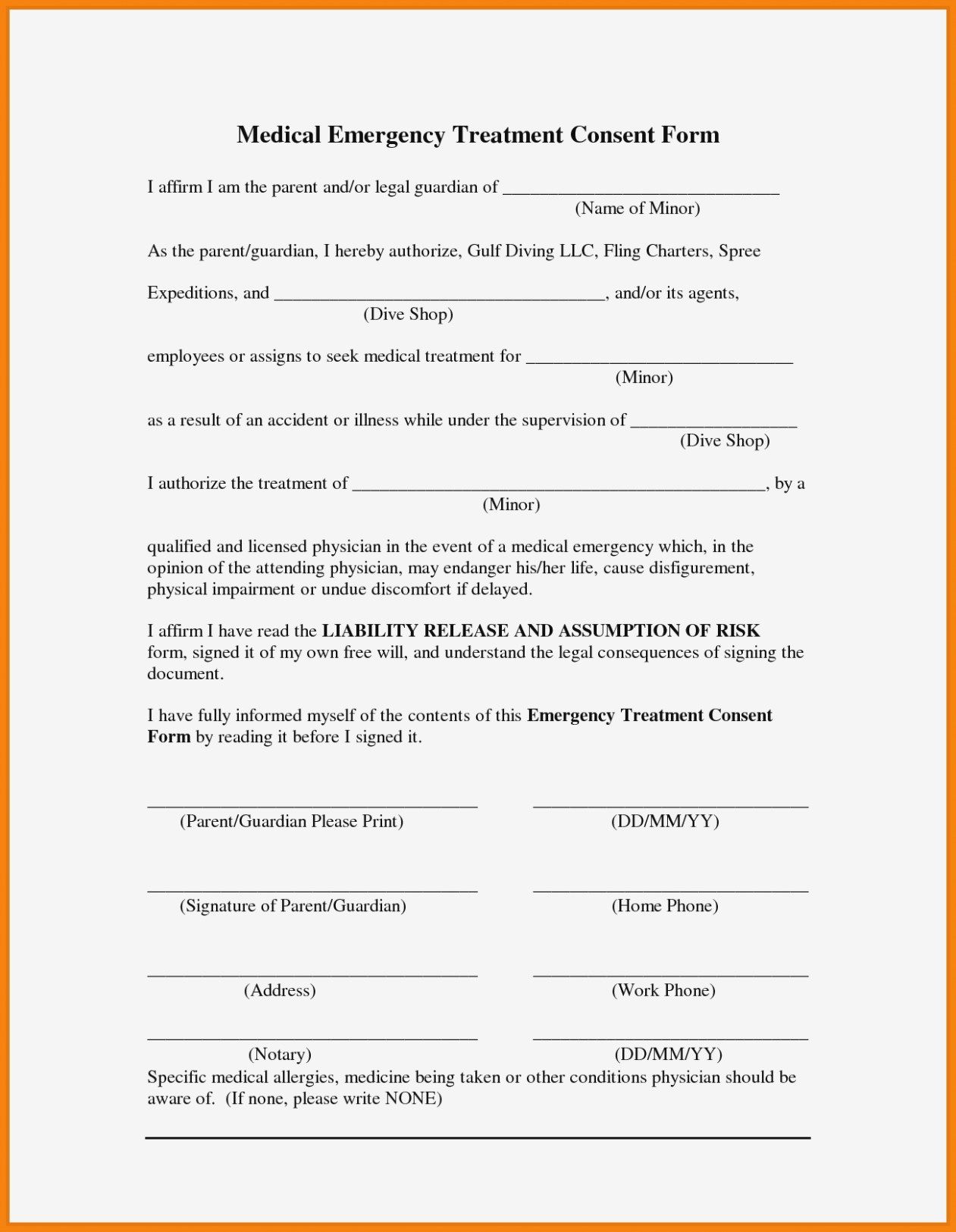 Free Printable Child Medical Consent Form | Resume Examples – Free - Free Printable Child Medical Consent Form