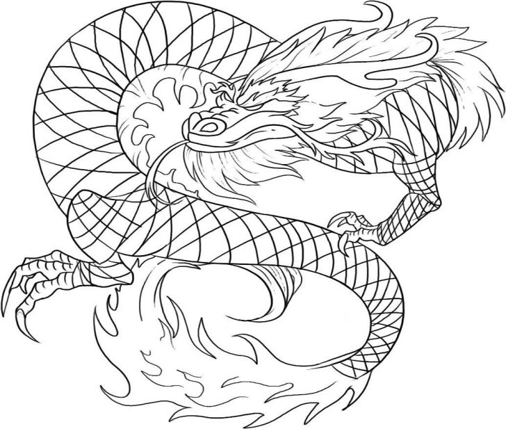Free Printable Chinese Dragon Coloring Pages