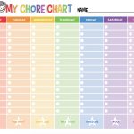 Free Printable Chore Chart     Chore Chart For Adults Printable Free