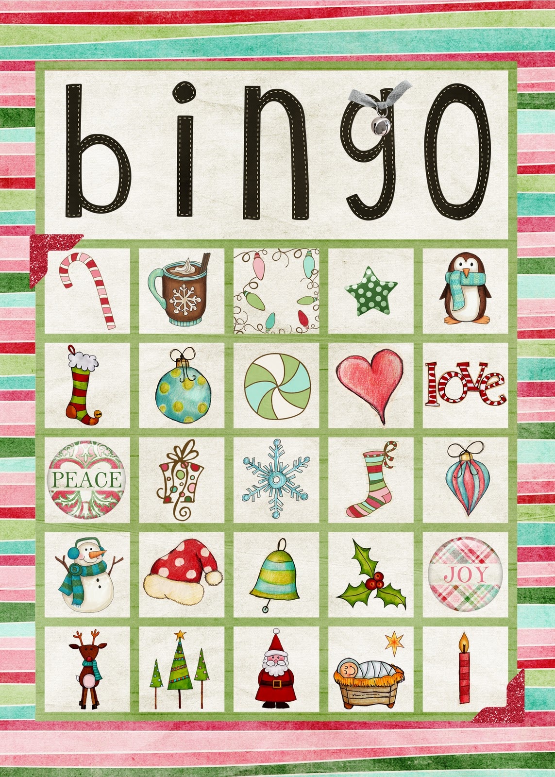 Free Printable Christmas Bingo Cards For Large Groups - Printable Cards - Free Printable Bingo Cards For Large Groups