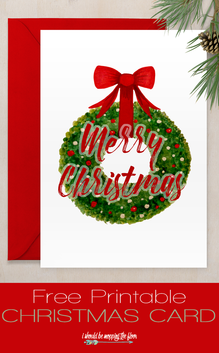 Free Printable Christmas Card | Sharing Christmas Spirit | Free - Free Printable Xmas Cards Download