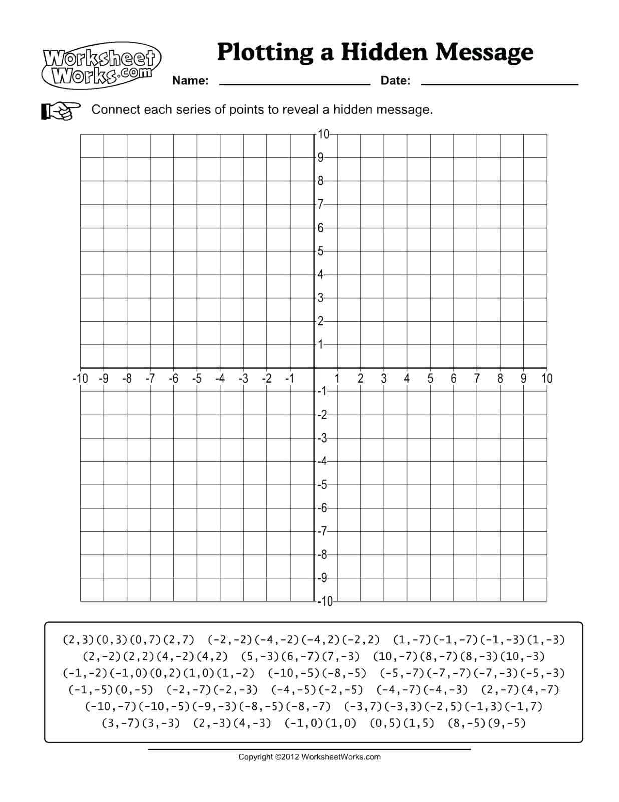 Free Printable Christmas Coordinate Graphing Worksheets Free Printable