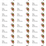 Free Printable Christmas Labels Templates | Christmas Address Labels   Free Printable Christmas Return Address Label Template