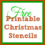 Free Printable Christmas Stencils – Christmas Tree Templates & Santa   Merry Christmas Stencil Free Printable