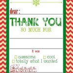 Free, Printable Christmas Thank You Cards For Kids | Christmas   Christmas Thank You Cards Printable Free