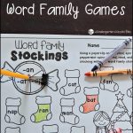 Free Printable Christmas Themed Word Family Games | Kinderland   Free Printable Word Family Games