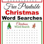 Free Printable Christmas Word Searches For Kids (And Adults   Free Printable Christmas Word Games