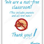 Free Printable Classroom Signs | Signup   Printable Peanut Free Classroom Signs