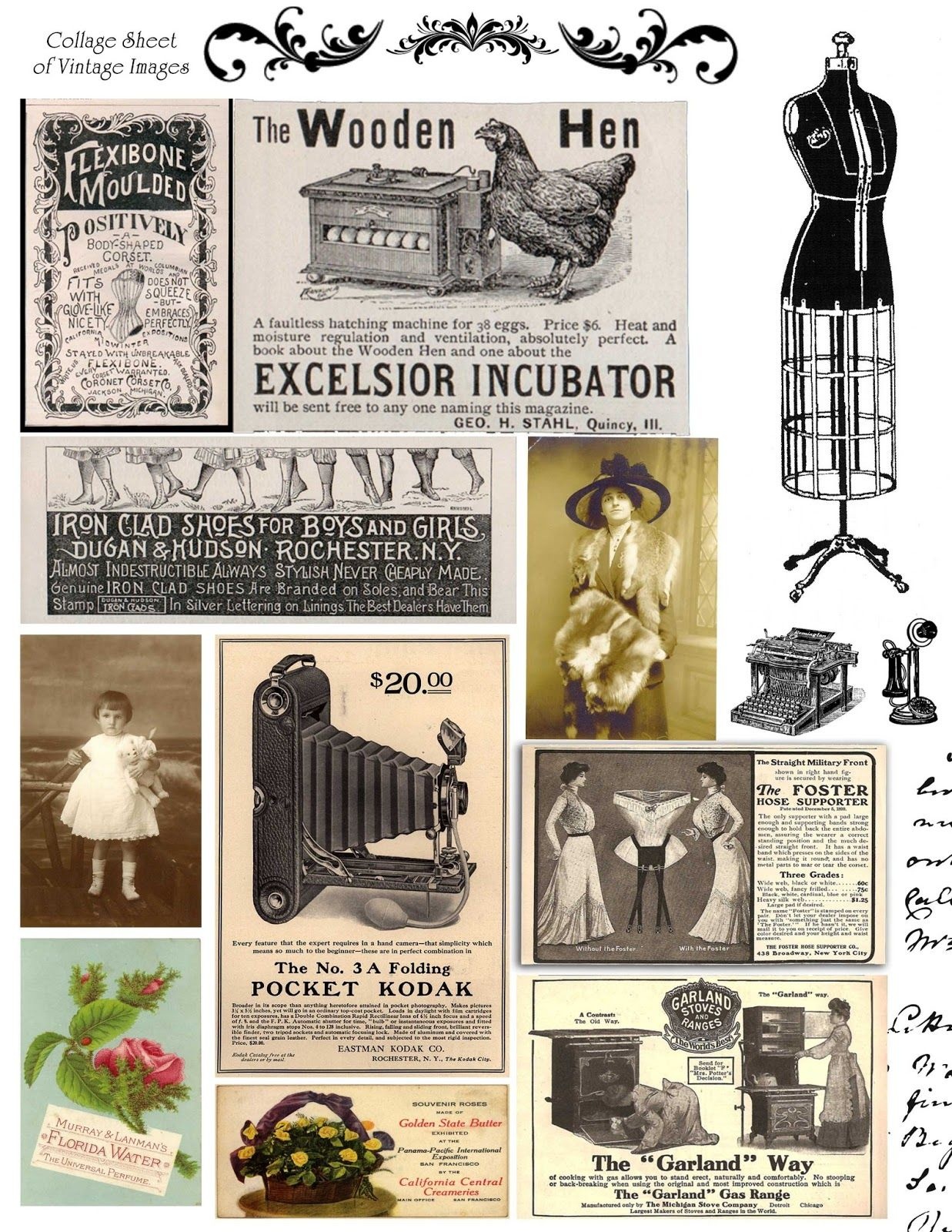 Free Printable Digital Collage Sheets Free Printable