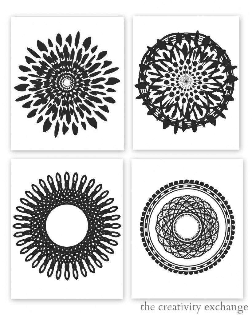 Free Printable Collection Of Modern Black And White Prints | Free - Free Printable Wall Art Black And White