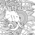 Free Printable Coloring Page   Shitfaced   Swear Word Coloring Page   Free Printable Coloring Pages For Adults Only Swear Words