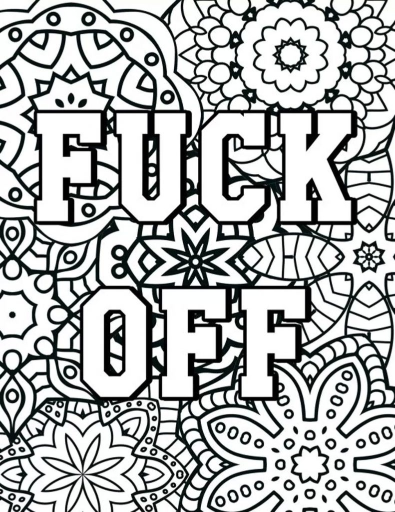 Free Printable Coloring Pages For Adults Only Swear Words Gallery - Free Printable Swear Word Coloring Pages