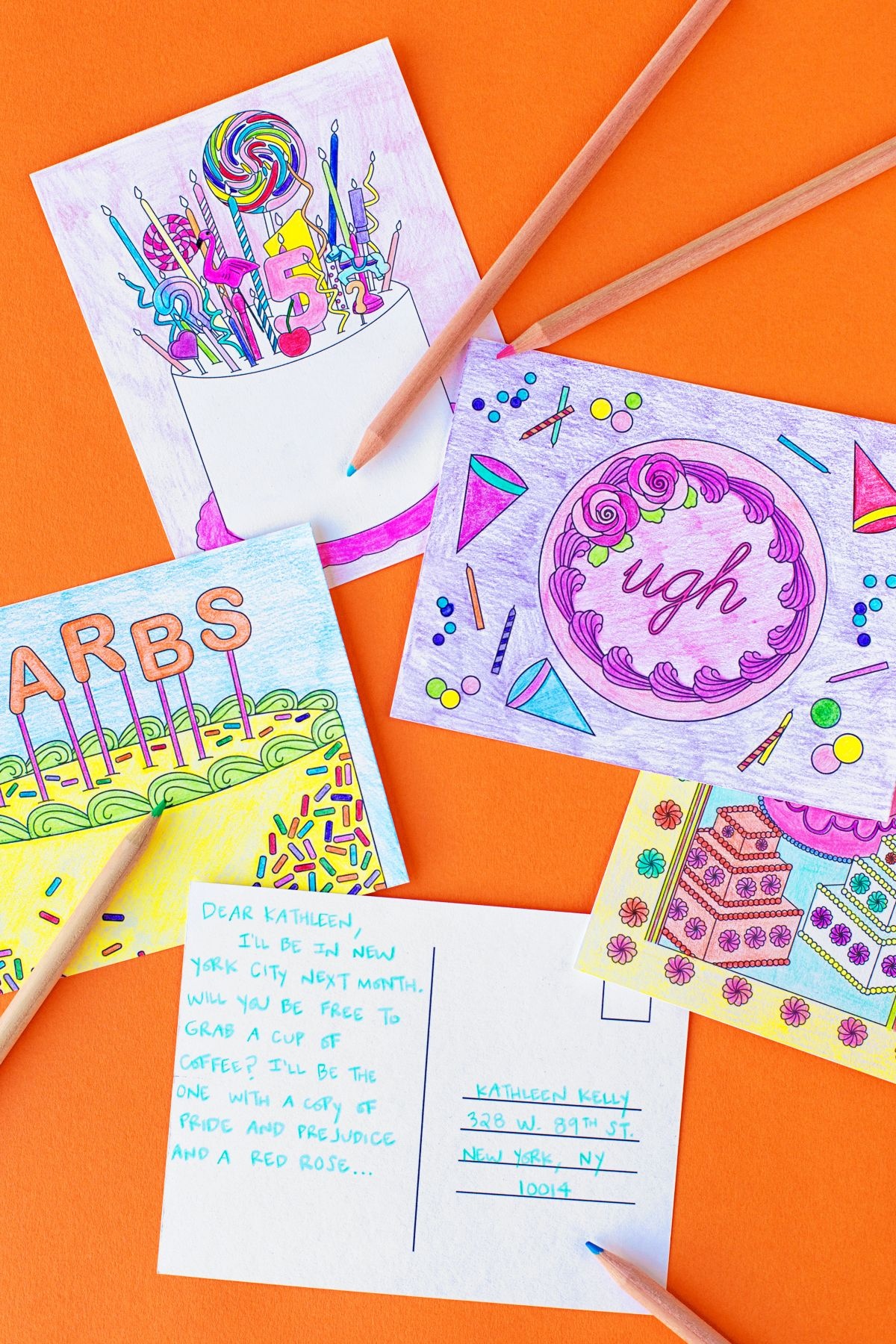 Free Printable Coloring Postcards | Cards And Invitations - Free Printable Postcards