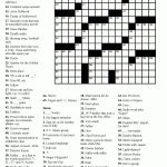 Free Printable Crossword Puzzles Easy For Adults | My Board | Free   Free Easy Printable Crossword Puzzles For Adults