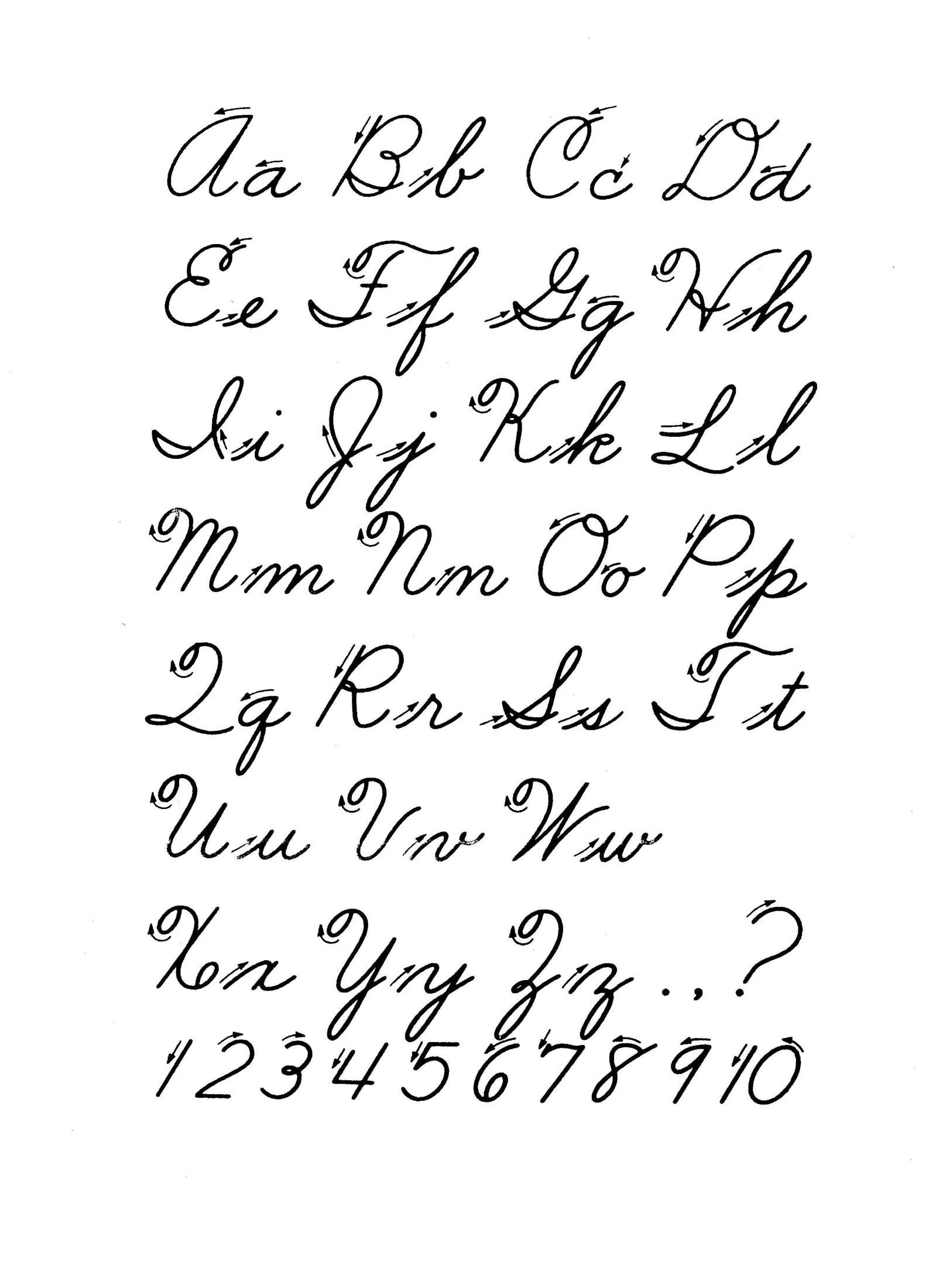 Free Printable Cursive Alphabet - Free Printable