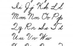 Free Printable Cursive Alphabet Letters | Design: Lettering - Free ...
