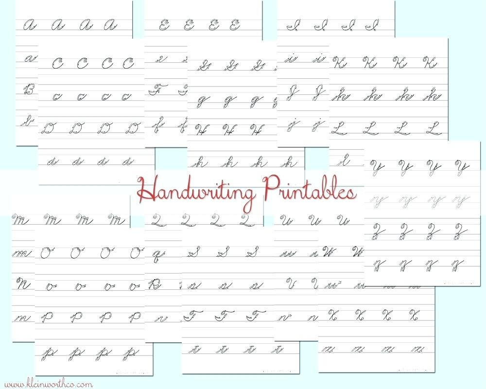 Free Printable Cursive Writing Practice Free Practice Cursive - Free Printable Handwriting Worksheets