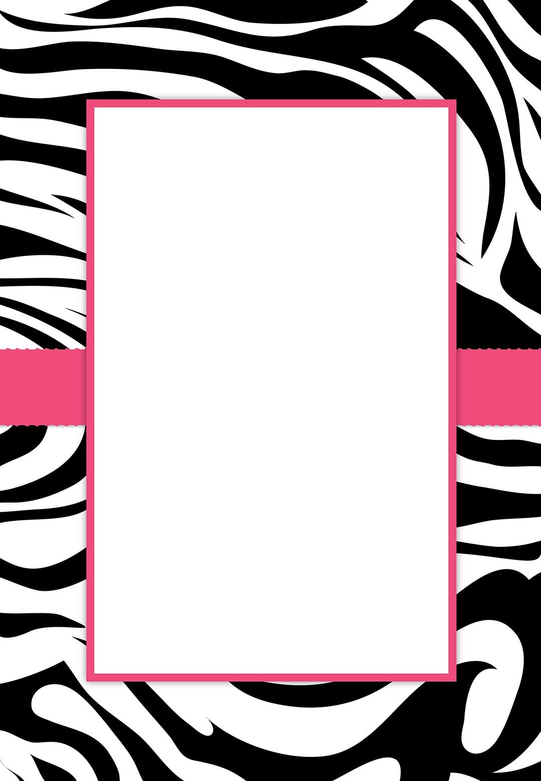 Free #printable Customizable Zebra Stripes #party Invitation | Party - Free Printable Animal Print Birthday Invitations