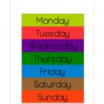 Free Printable Days Of The Week Workbook And Poster | The Resources   Free Printable Days Of The Week Cards
