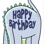 Free Printable Dinosaur Greeting Card. This Website Awesome For   Free Printable Money Cards For Birthdays