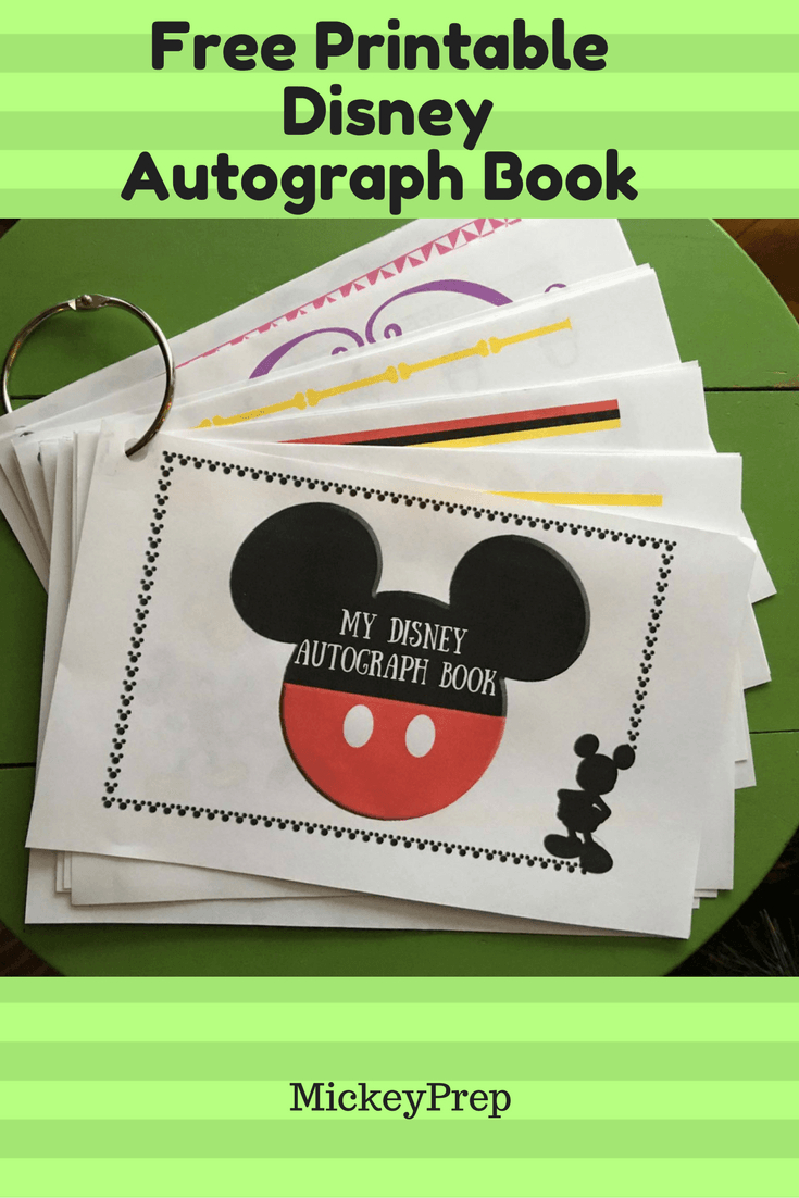 Free Printable Disney Autograph Book For An Upcoming Disney World - Free Printable Autograph Book For Kids